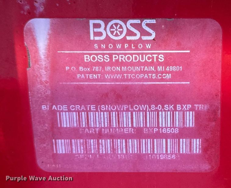 image for item EV4143 Boss skid steer snow pusher