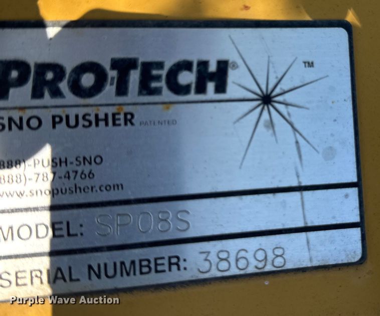 image for item EV4153 ProTech skid steer snow pusher