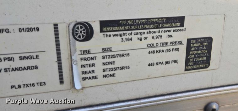 image for item EV4344 2020 LGS enclosed cargo trailer