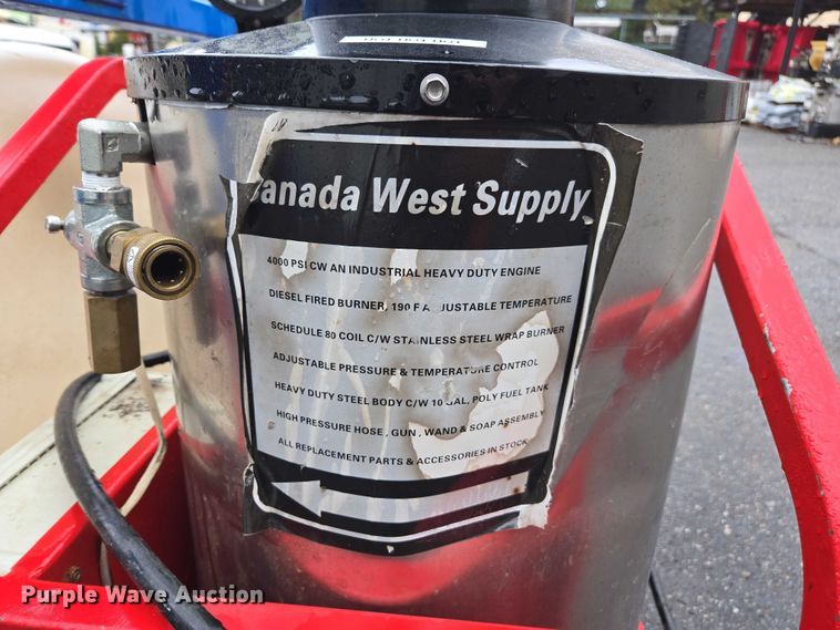 image for item EV4354 Canada West Supply hot pressure washer