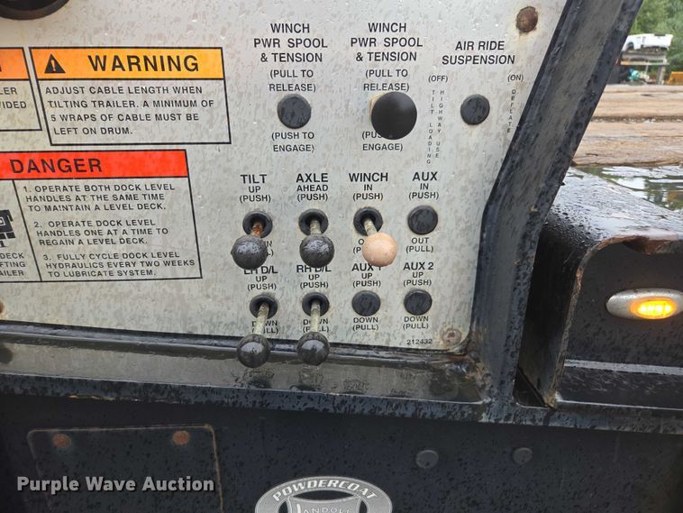 image for item EV5013 2020 Landoll 455B drop tilt deck equipment trailer