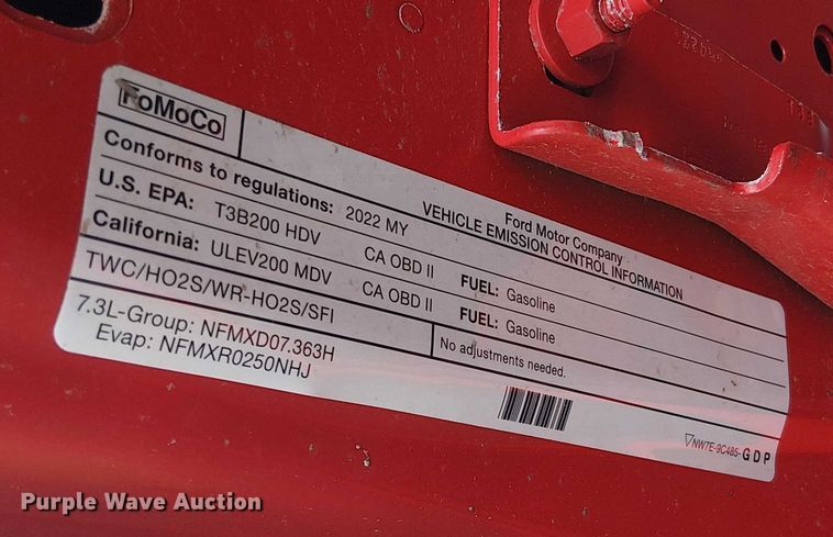 image for item EV5022 2022 Ford F250 Super Duty pickup truck