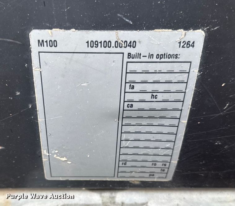 image for item EV5026 2014 Kaeser M100 air compressor