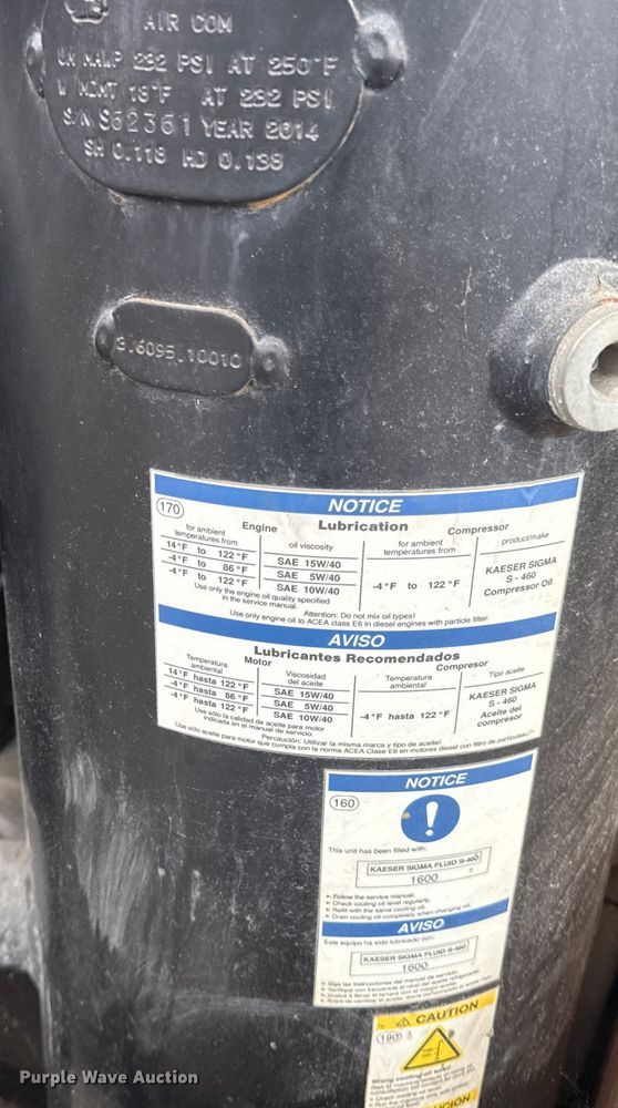 image for item EV5026 2014 Kaeser M100 air compressor