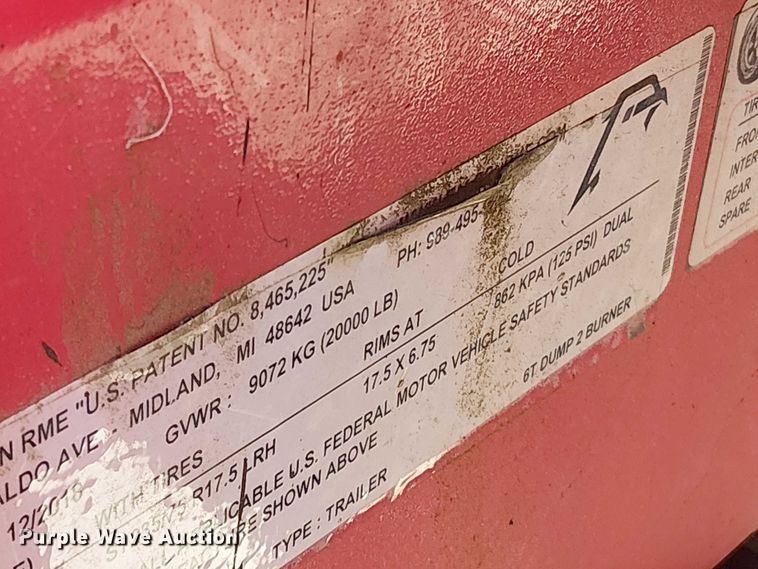 image for item EV5072 2018 Falcon pothole patcher