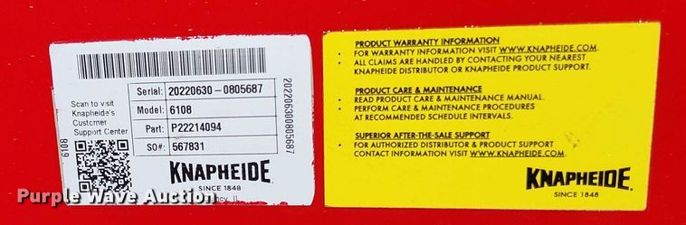 image for item EV5074 2022 Ford F350 Super Duty SuperCab utility bed pickup truck