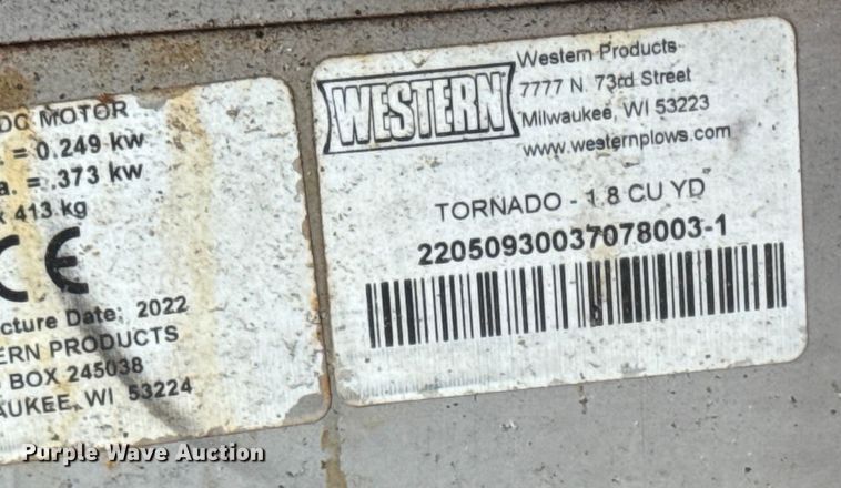 image for item EV5082 Western Tornado 1.8 YD3 spreader