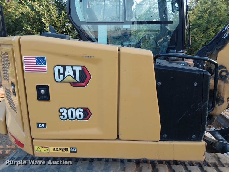 image for item EV5086 2021 Caterpillar 306 CR mini excavator