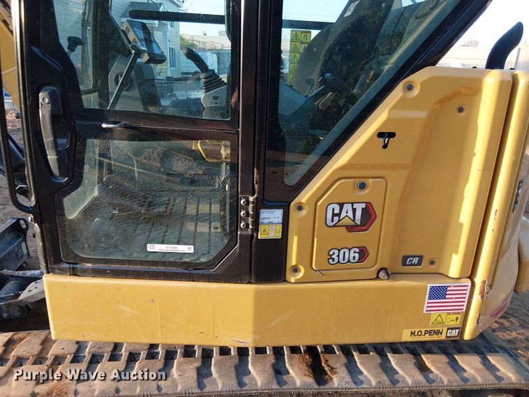 image for item EV5086 2021 Caterpillar 306 CR mini excavator