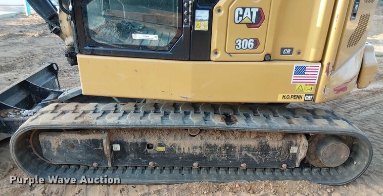 image for item EV5086 2021 Caterpillar 306 CR mini excavator