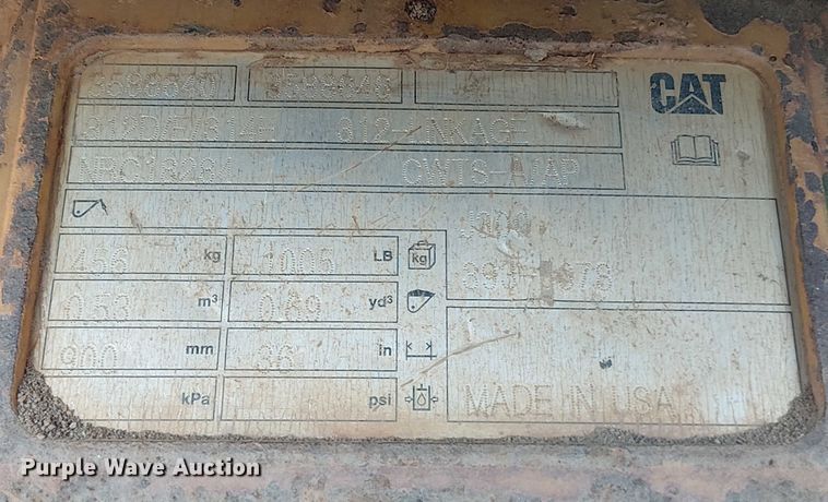 image for item EV5087 2016 Caterpillar 314ELCR mini excavator