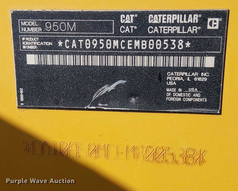 image for item EV5088 2015 Caterpillar 950M wheel loader