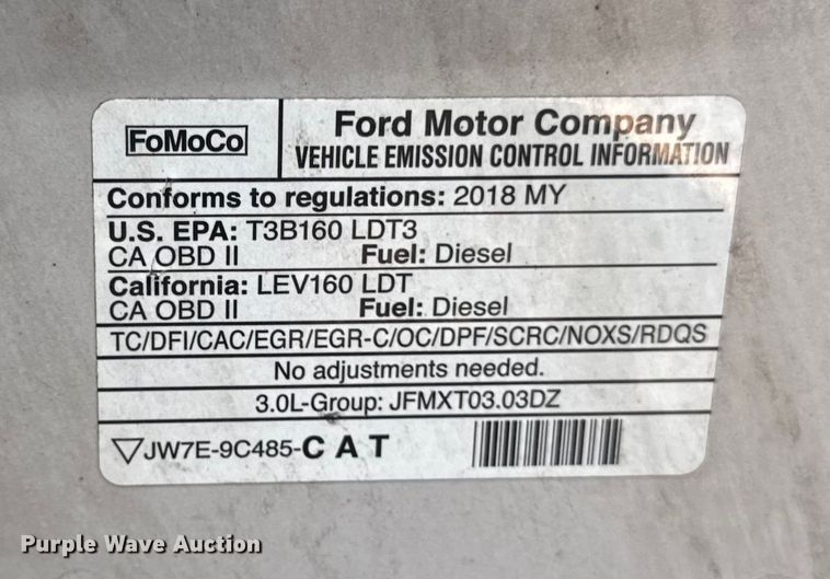 image for item EV5089 2018 Ford F150 SuperCrew pickup truck