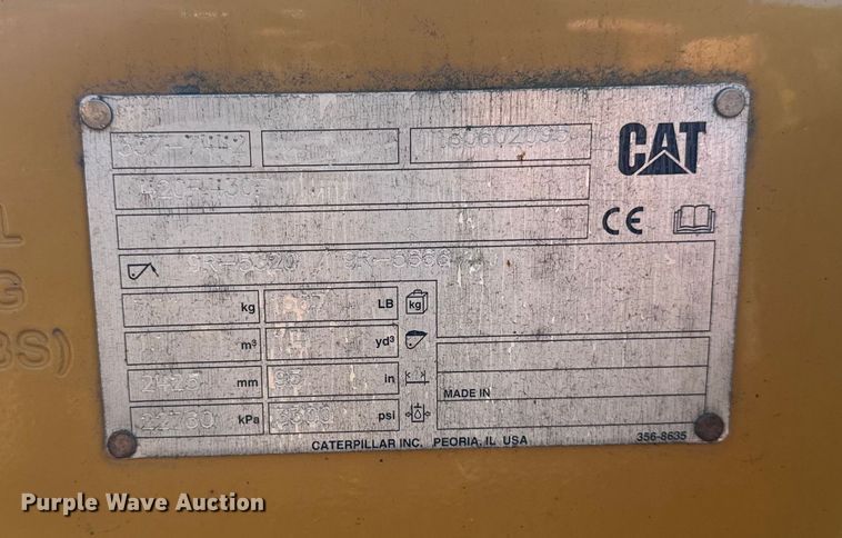 image for item EV5115 2018 Caterpillar 430F2 backhoe