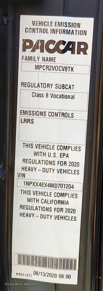 image for item EV5117 2021 Peterbilt 389 dump truck