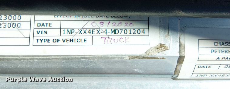 image for item EV5117 2021 Peterbilt 389 dump truck