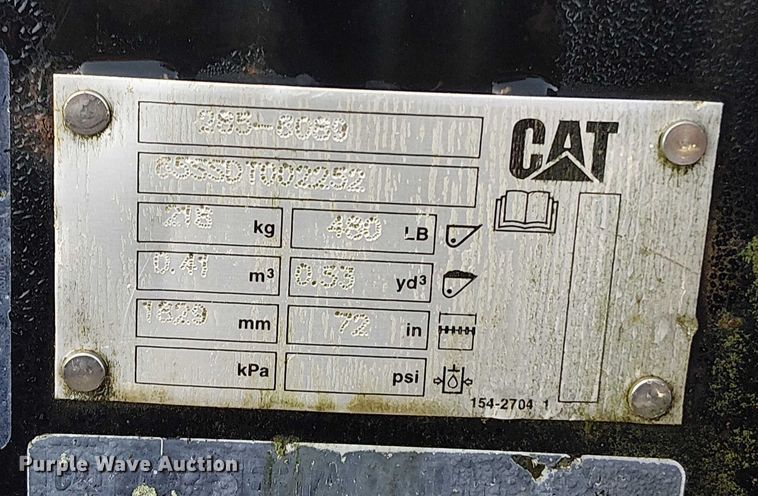 image for item EV5132 Caterpillar skid steer bucket