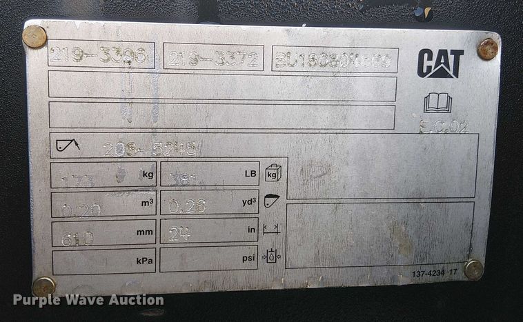image for item EV5133 Caterpillar backhoe bucket