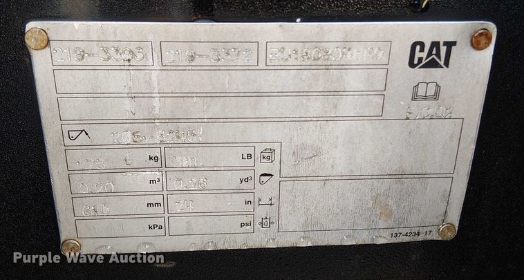 image for item EV5133 Caterpillar backhoe bucket