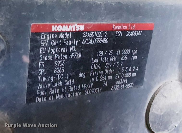 image for item EV5134 Komatsu WA200PT wheel loader