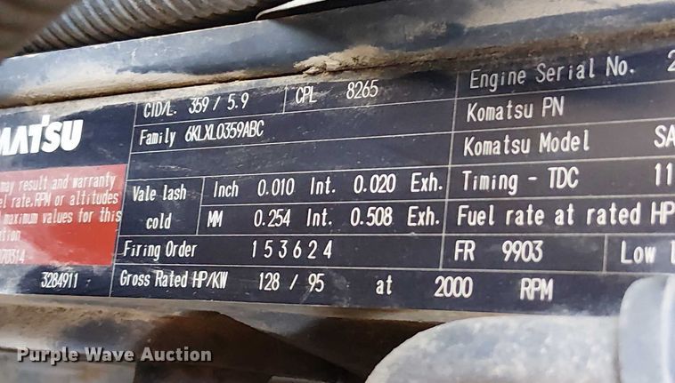 image for item EV5134 Komatsu WA200PT wheel loader