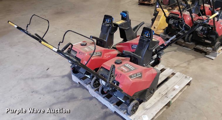 image for item EV5140 (3) Toro 518 ZR snow blowers