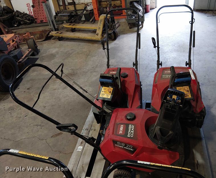image for item EV5140 (3) Toro 518 ZR snow blowers