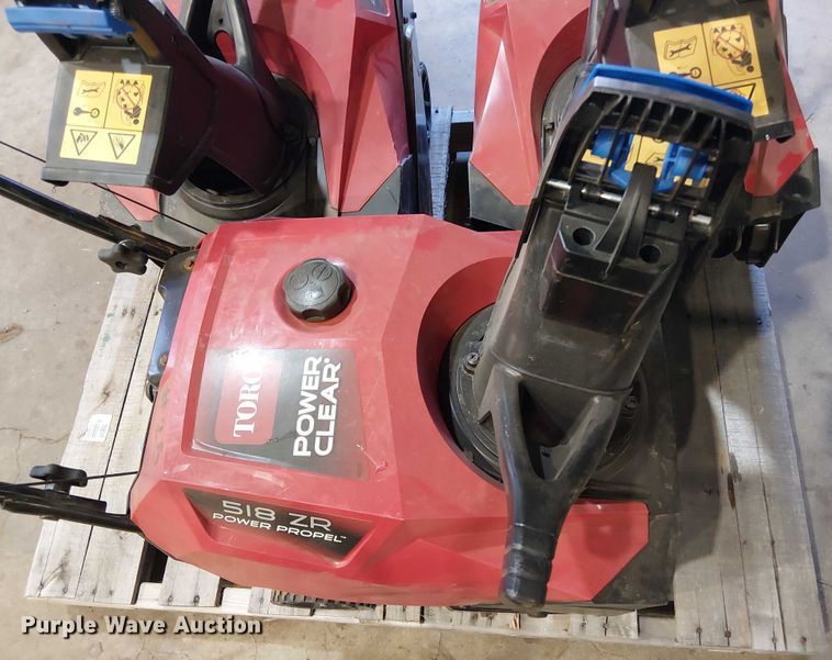 image for item EV5140 (3) Toro 518 ZR snow blowers