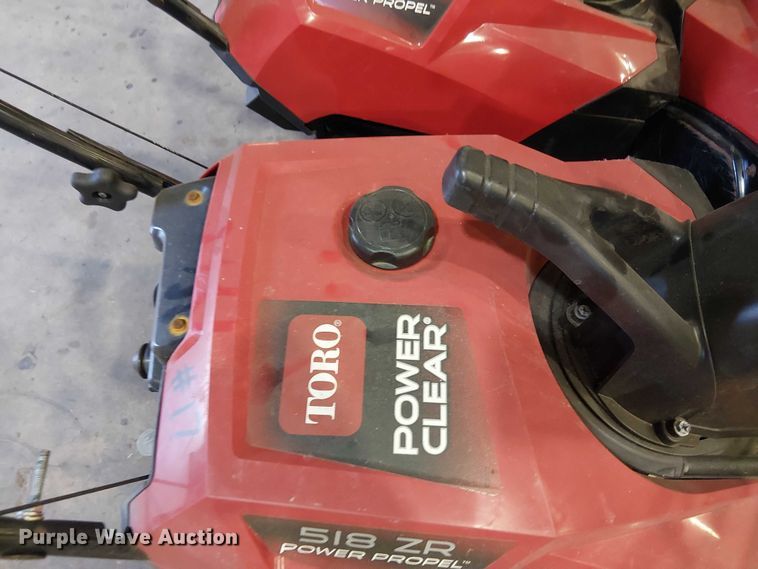 image for item EV5140 (3) Toro 518 ZR snow blowers