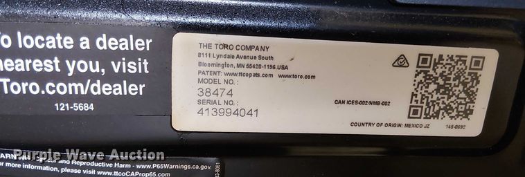 image for item EV5140 (3) Toro 518 ZR snow blowers