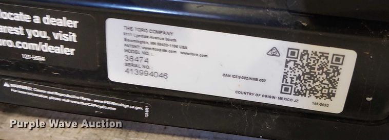 image for item EV5140 (3) Toro 518 ZR snow blowers