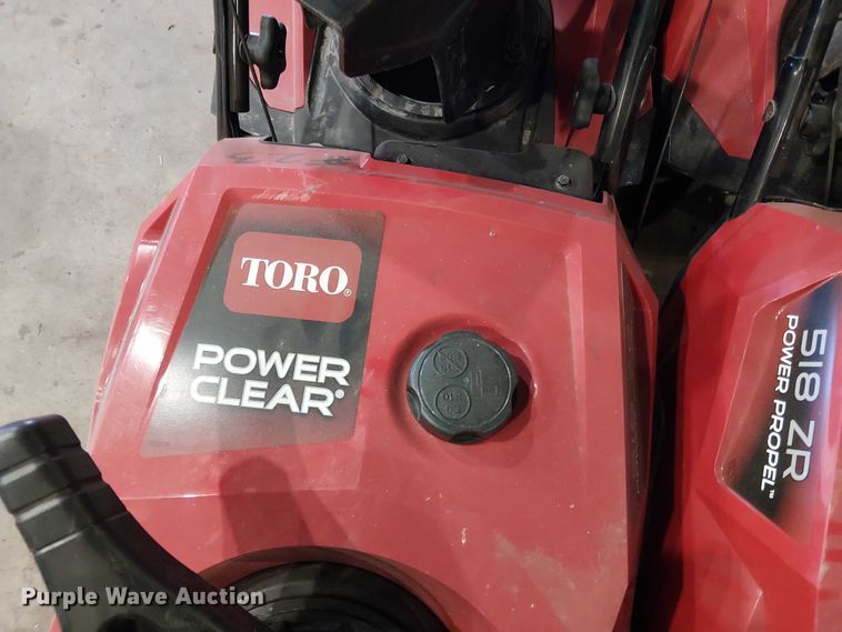 image for item EV5141 (4) Toro 518 ZR snow blower