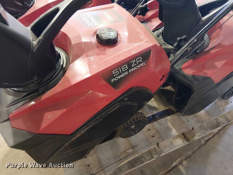 image for item EV5141 (4) Toro 518 ZR snow blower