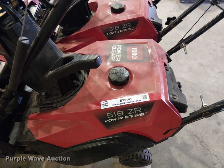 image for item EV5141 (4) Toro 518 ZR snow blower