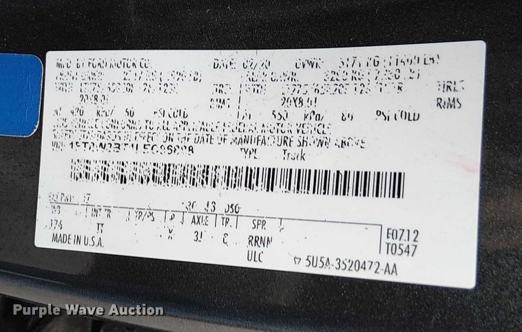 image for item EV5152 2020 Ford F350 Super Duty Crew Cab pickup truck