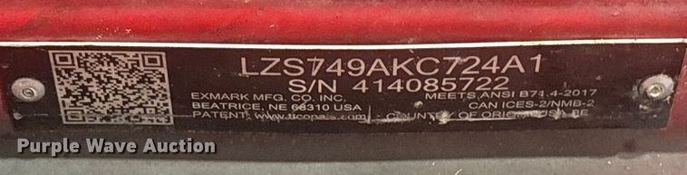 image for item EV5197 EXmark Lazer Z ZTR lawn mower