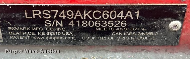 image for item EV5198 EXmark Lazer Z ZTR lawn mower