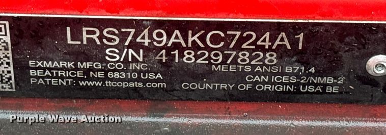 image for item EV5199 EXmark Lazer Z ZTR lawn mower