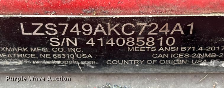 image for item EV5201 EXmark Lazer Z ZTR lawn mower