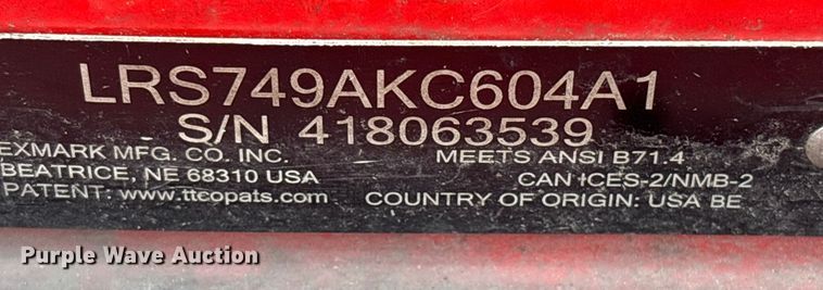 image for item EV5231 EXmark Lazer Z ZTR lawn mower