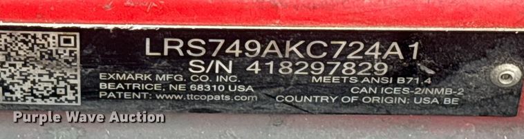 image for item EV5232 EXmark Lazer Z ZTR lawn mower