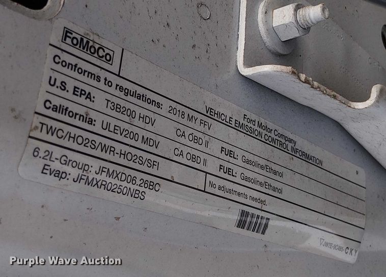 image for item EV5240 2018 Ford F250 Super Duty SuperCab pickup truck