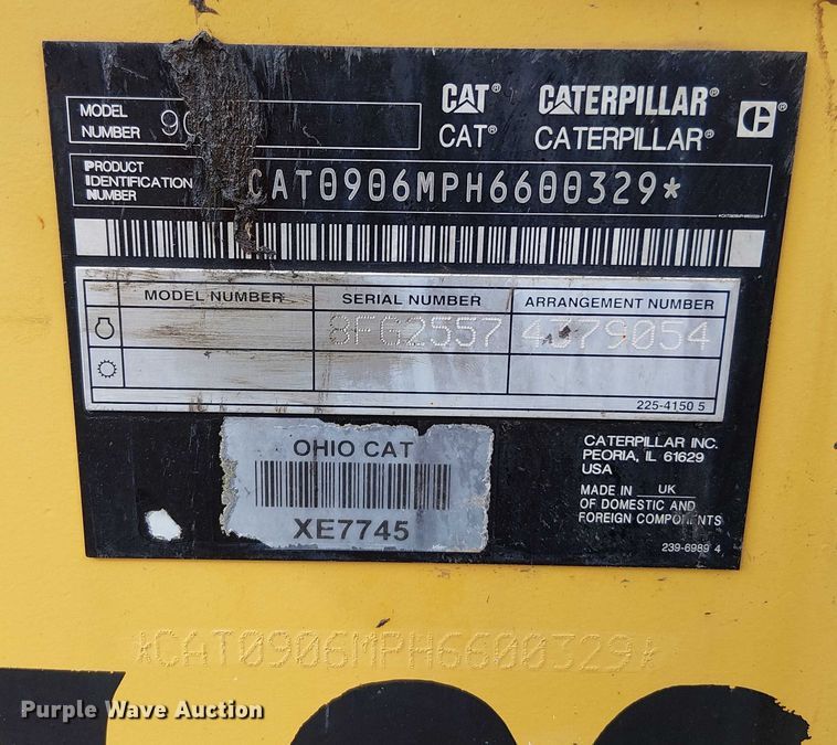 image for item EV5247 2015 Caterpillar 906M wheel loader