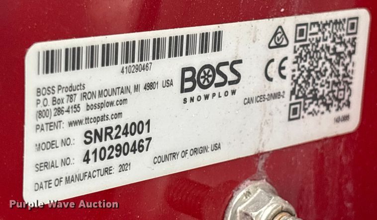 image for item EV5254 Boss Snowrator snow pusher