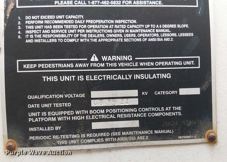 image for item EV5255 2012 Freightliner M2 bucket truck