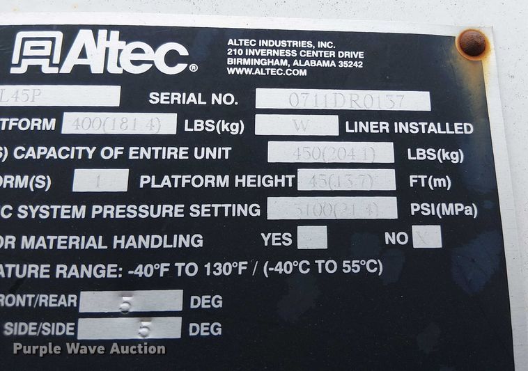 image for item EV5255 2012 Freightliner M2 bucket truck