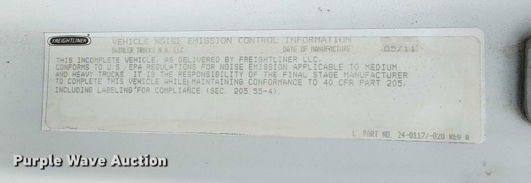 image for item EV5255 2012 Freightliner M2 bucket truck