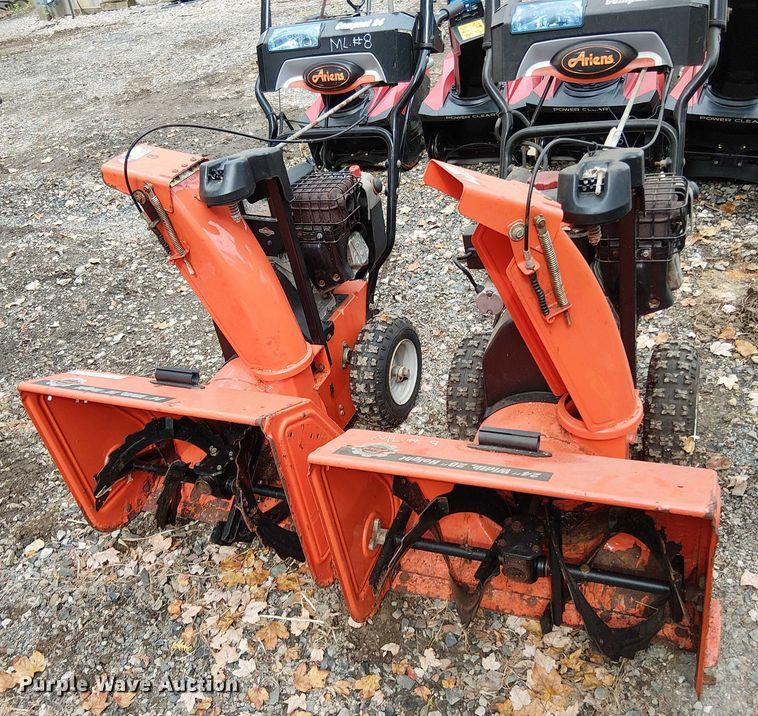 image for item EV5257 (2) Ariens Compact 24 snow blowers