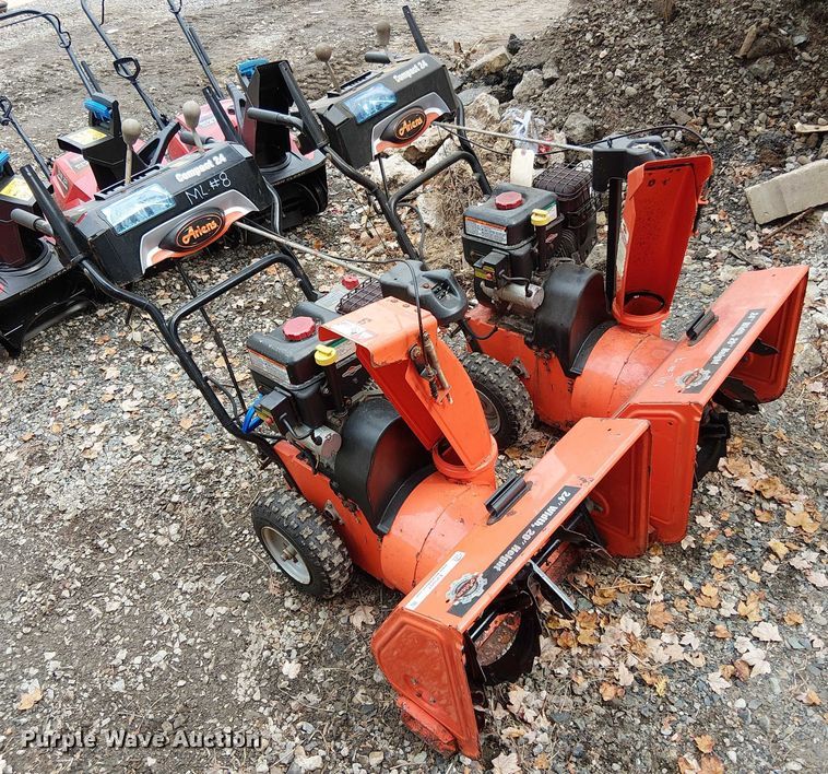 image for item EV5257 (2) Ariens Compact 24 snow blowers