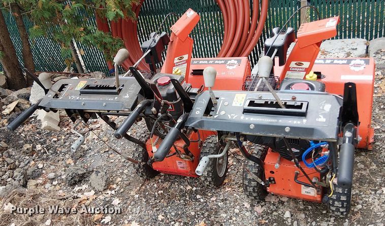 image for item EV5257 (2) Ariens Compact 24 snow blowers